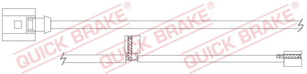 Czujnik zużycia klocka